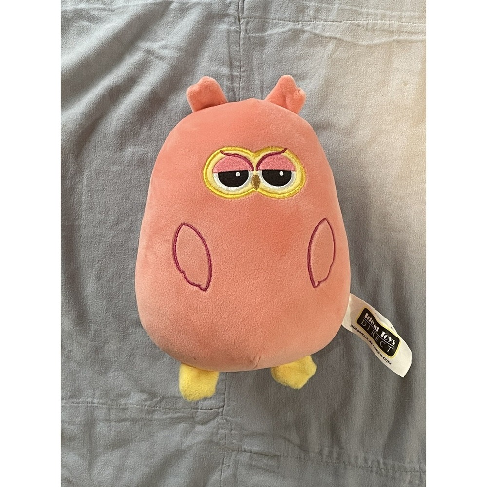 NEW Ideal Toys Direct Pink Owl 8" Plush Stuffed Animal Toy